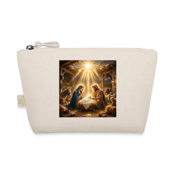 Jesus, katholisch, Krippe, Beten zu Jesus, Christ - Bio-Täschchen - Natur - Vorne