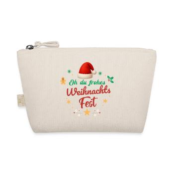 Oh Du Frohes Weihnachtsfest Nikolaus Geschenk    - Bio-Täschchen - Natur - Vorne