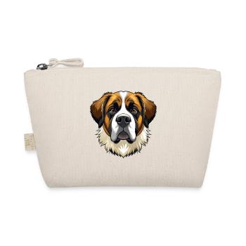 Bernhardiner Hundekopf - Bio-Täschchen - Natur - Vorne