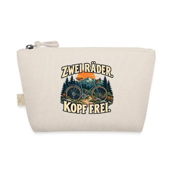 Zwei Räder, Kopf frei - Fahrrad und Natur - Bio-Täschchen - Natur - Vorne