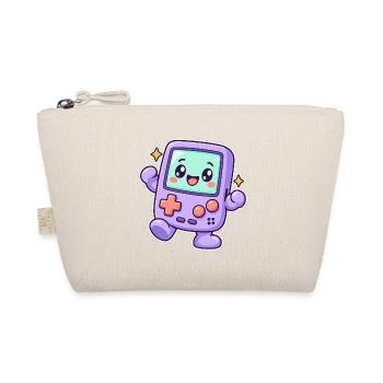 Happy Retro Gaming Console – Süßer Pastell-Gamer - Bio-Täschchen - Natur - Vorne
