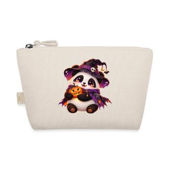 Pand'halloween süßer Panda - Bio-Täschchen - Natur - Vorne