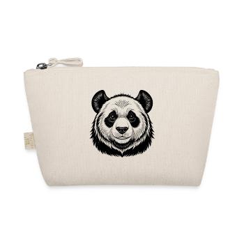Pandakopf - Bio-Täschchen - Natur - Vorne