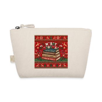 Merry Bookmas - Bio-Täschchen - Natur - Vorne