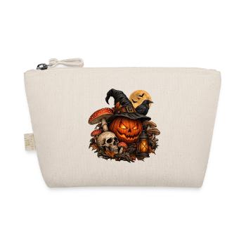 Dunkle Magie: Exklusives Halloween-Design - Bio-Täschchen - Natur - Vorne