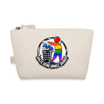 Regenbogenheld Reinigung - Bio-Täschchen - Natur - Vorne
