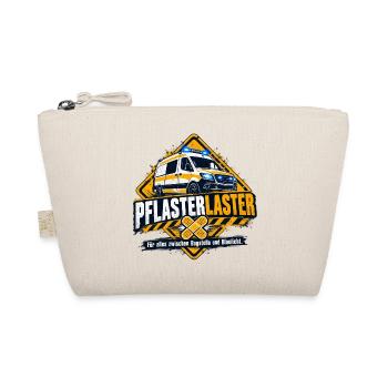 Pflaster Laster Blaulicht Humor - Bio-Täschchen - Natur - Vorne