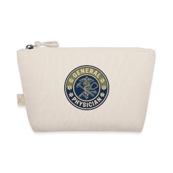 Vintage-Abzeichen des Allgemeinarztes mit dem Stab von Asclepius - Bio-Täschchen - Natur - Vorne