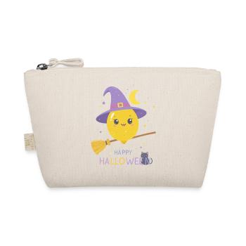 Zitronenhexe Happy Halloween - Bio-Täschchen - Natur - Vorne