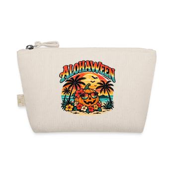 Alohaween Tropical Halloween – Lustiger Kürbis - Bio-Täschchen - Natur - Vorne