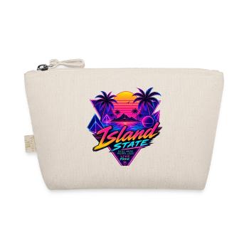 Insel Neon Retro Sunset - Bio-Täschchen - Natur - Vorne