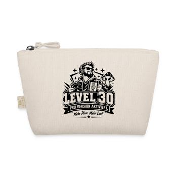 30. Geburtstag: Level 30 Gamer-Geschenk mit Humor! - Bio-Täschchen - Natur - Vorne