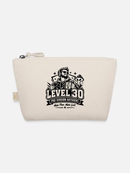 30. Geburtstag: Level 30 Gamer-Geschenk mit Humor! - Bio-Täschchen - Natur