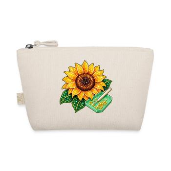 Diamond Painting Motiv - Funkelnde Sonnenblume - Bio-Täschchen - Natur - Vorne