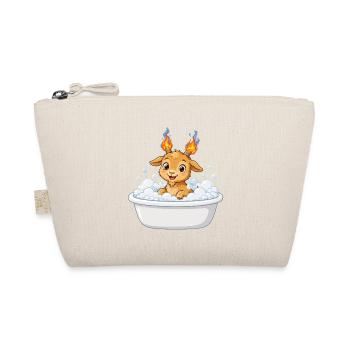 Cute Bathtub Fire Goat Shirt Badewanne Feuer Ziege - Bio-Täschchen - Natur - Vorne