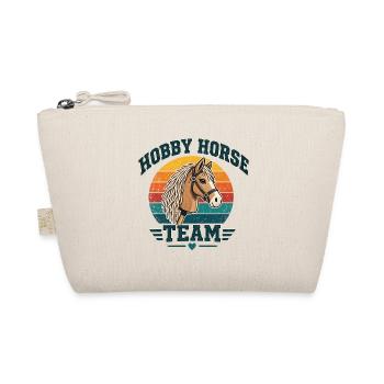 Hobby Horse Team Vintage Retro - Bio-Täschchen - Natur - Vorne