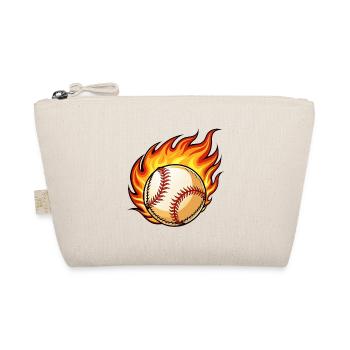 Flaming BaseBall - Bio-Täschchen - Natur - Vorne