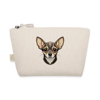 Chihuahua-Hundekopf - Bio-Täschchen - Natur - Vorne