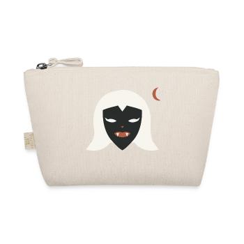 Halloween Vampirin Damen - Bio-Täschchen - Natur - Vorne