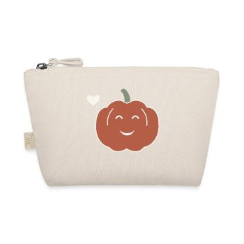 Halloween Kürbis Damen - Bio-Täschchen - Natur - Vorne