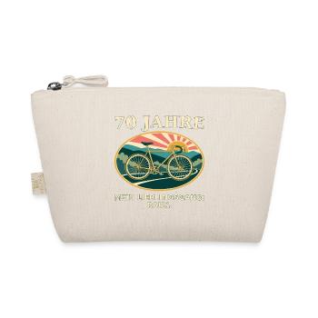 70 Jahre Lieblingsgang: Fahrrad-Retro - Bio-Täschchen - Natur - Vorne