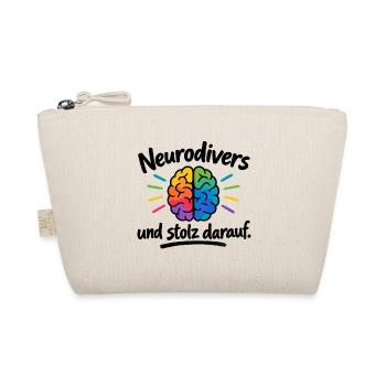 Neurodiversität strahlt bunt - Bio-Täschchen - Natur - Vorne