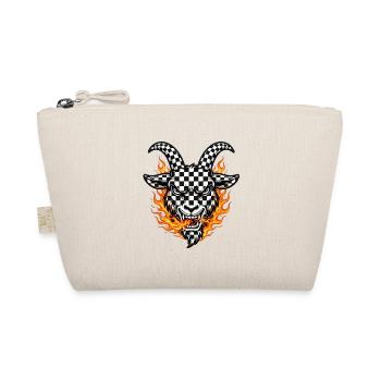Racing Fire Goat 2027 - Checkered  - Bio-Täschchen - Natur - Vorne