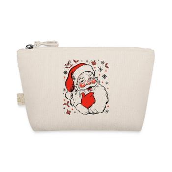 Fröhlicher Weihnachtsmann Sketch - Bio-Täschchen - Natur - Vorne