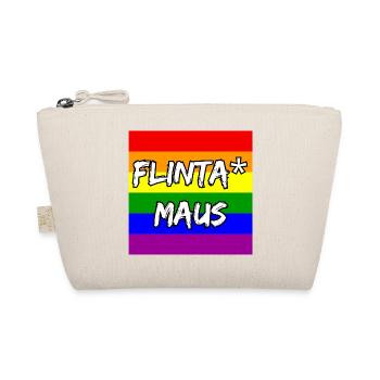 FLINTA MAUS REGENBOGEN PRIDE STATEMENT, CSD - Bio-Täschchen - Natur - Vorne