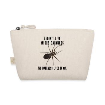The darkness lives in me - Spinne Dark Spruch - Bio-Täschchen - Natur - Vorne