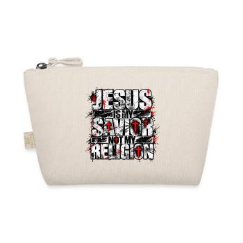 Jesus Is My Savior Not My Religion | Christlich - Bio-Täschchen - Natur - Vorne