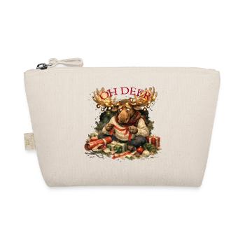 Oh Deer Weihnachtsmoose Geschenk - Bio-Täschchen - Natur - Vorne