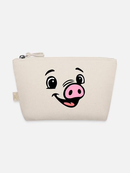 Ferkel Schweine Sau, Kostüm - Bio-Täschchen - Natur