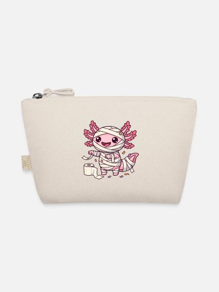 Mumien-Axolotl - Bio-Täschchen - Natur