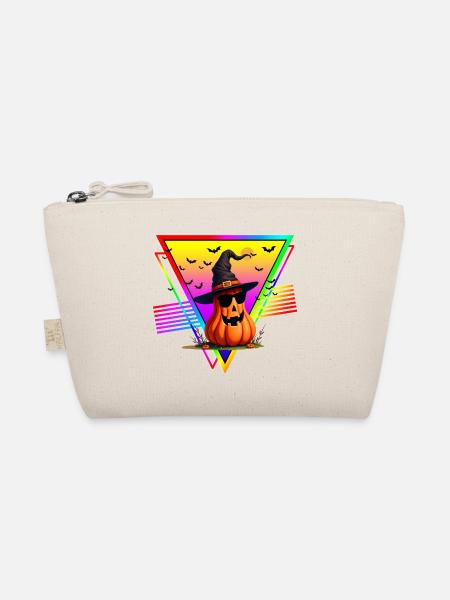 RETRO LUSTIGER COOLER KÜRBIS - Bio-Täschchen - Natur