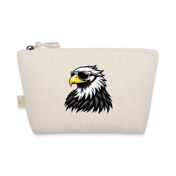 Weißkopfseeadler mit Sonnenbrille - Bio-Täschchen - Natur - Vorne