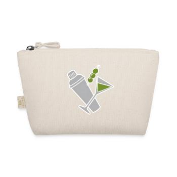 Cocktail Shaker & Martini Glas Oliven T-Shirt - Bio-Täschchen - Natur - Vorne