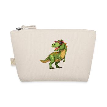 Tyrannosaurus Rex mit Sonnenbrille - Bio-Täschchen - Natur - Vorne
