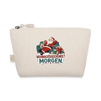 Weihnachtsgeschenke Morgen Cartoon - Bio-Täschchen - Natur - Vorne