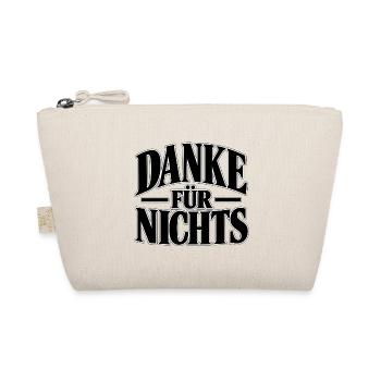 Danke für nichts – Sarkastischer Spruch - Bio-Täschchen - Natur - Vorne