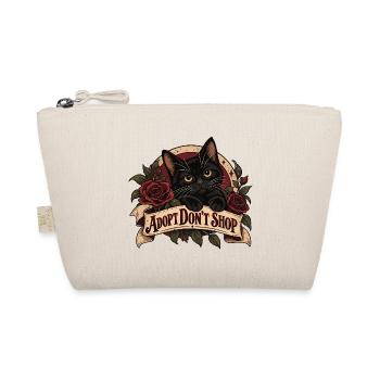 Adopt Don’t Shop Black Cat - Bio-Täschchen - Natur - Vorne
