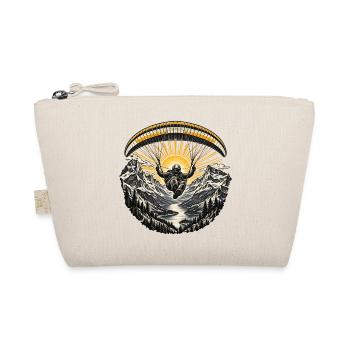 Astronaut Paraglider Alpen Sonnenaufgang - Bio-Täschchen - Natur - Vorne
