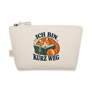 Lesekatze - Ich bin kurz weg - Bio-Täschchen - Natur - Vorne