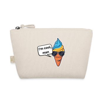 Cooles Eiscreme-Swag Motiv - Bio-Täschchen - Natur - Vorne