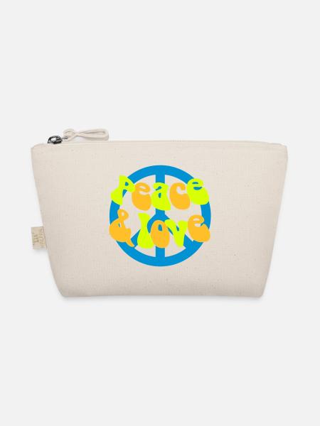 Peace and Love - Organic Pouch - nature