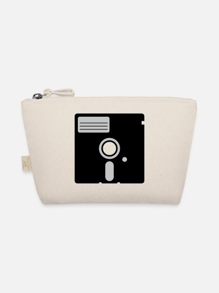 retro floppy disk - Organic Pouch - nature - Front