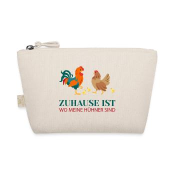 Zuhause meine hühner Landleben Landwirt Geschenk - Bio-Täschchen - Natur - Vorne