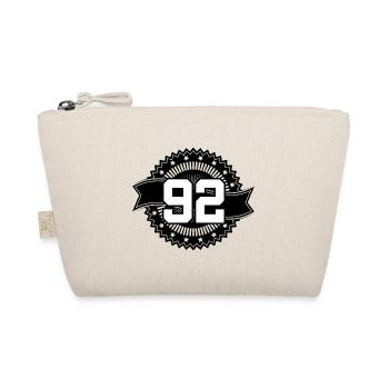 92 Number Emblem - Organic Pouch - nature - Front