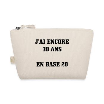 Tee Shirt 60 ans [ 30 ans en base 20 ] - Trousse biologique - nature - Devant