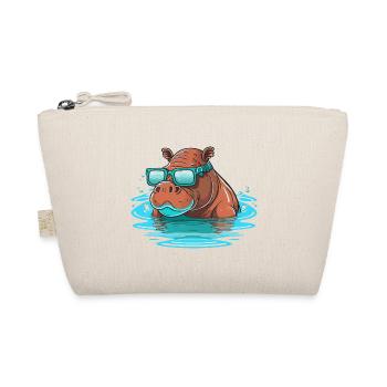 Hippo Swimmer - Organic Pouch - nature - Front